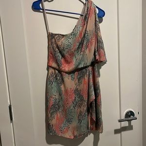 BCBGmaxazria one shoulder mini dress